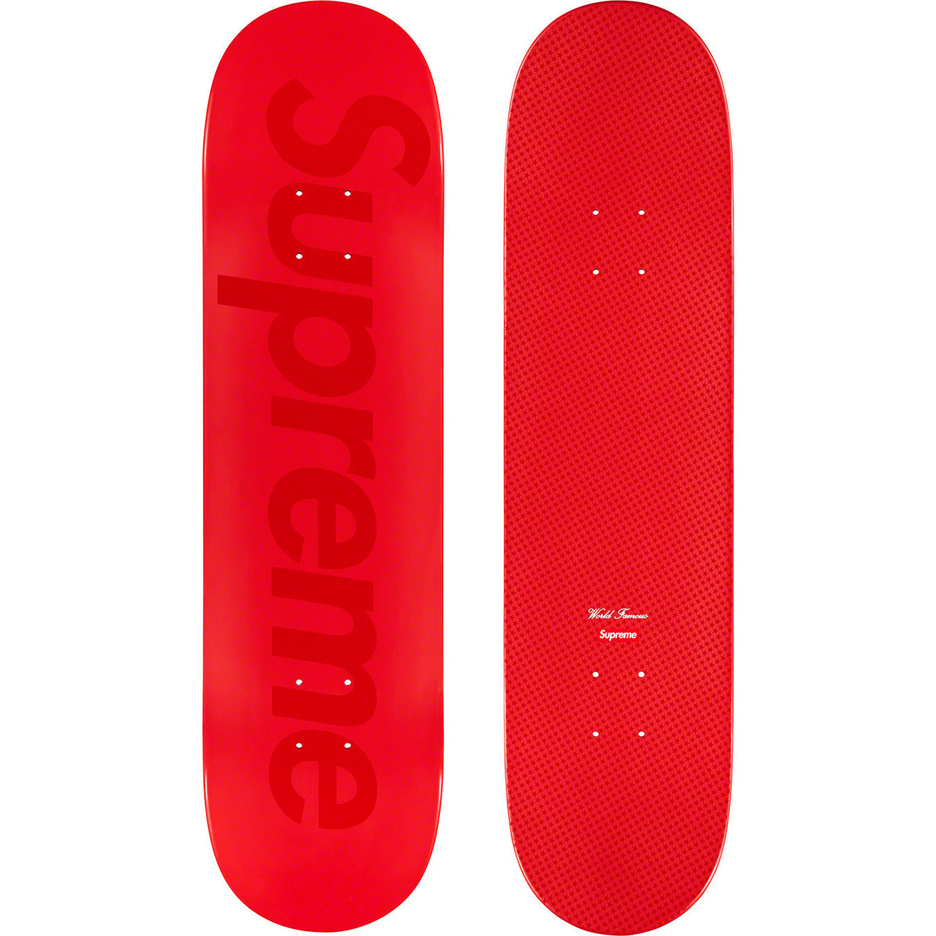 Supreme Red Tonal Box Logo Skateboard