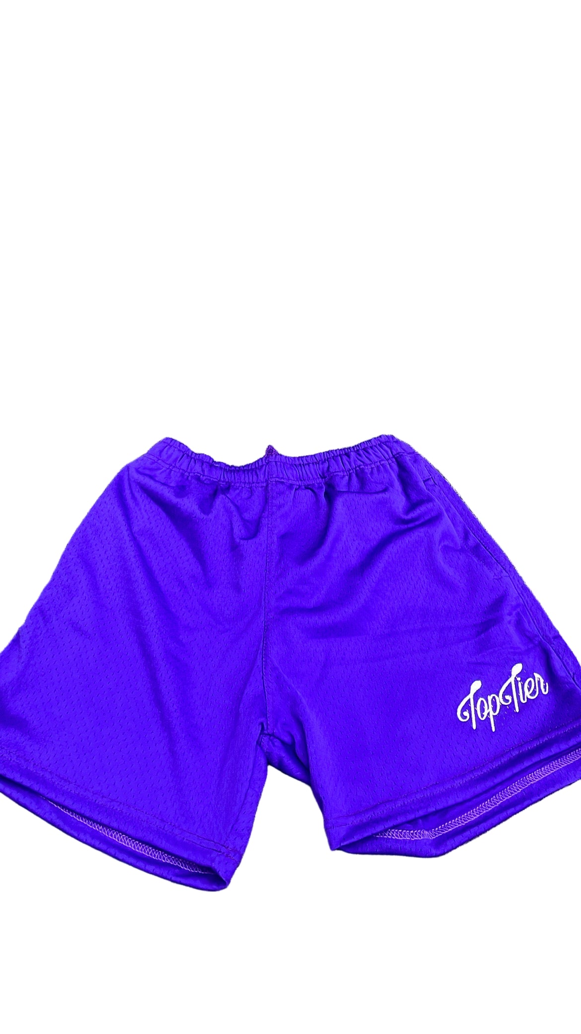 Top Tier Mesh Shorts Purple/White