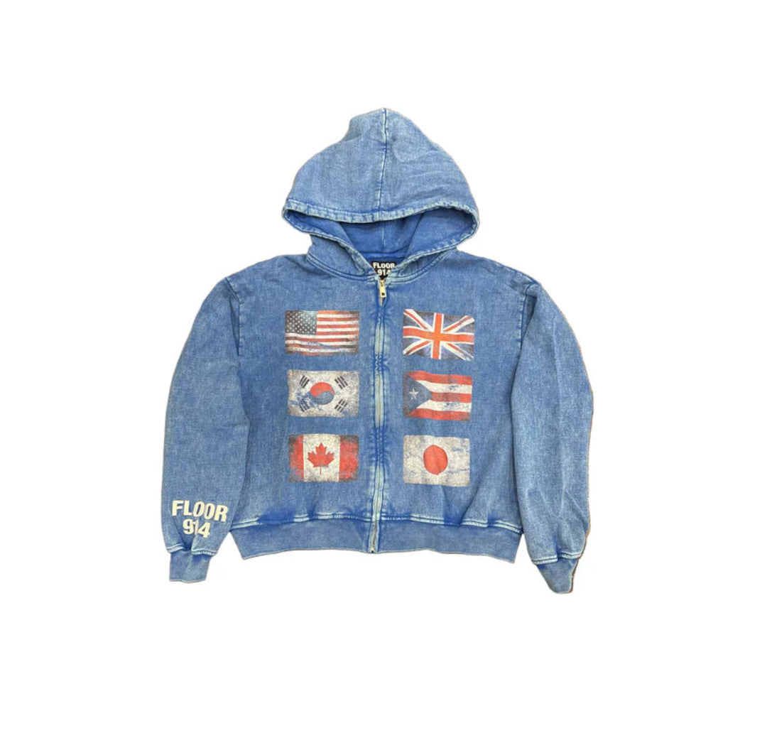 Floor914 Blue Flag Force Zip Up