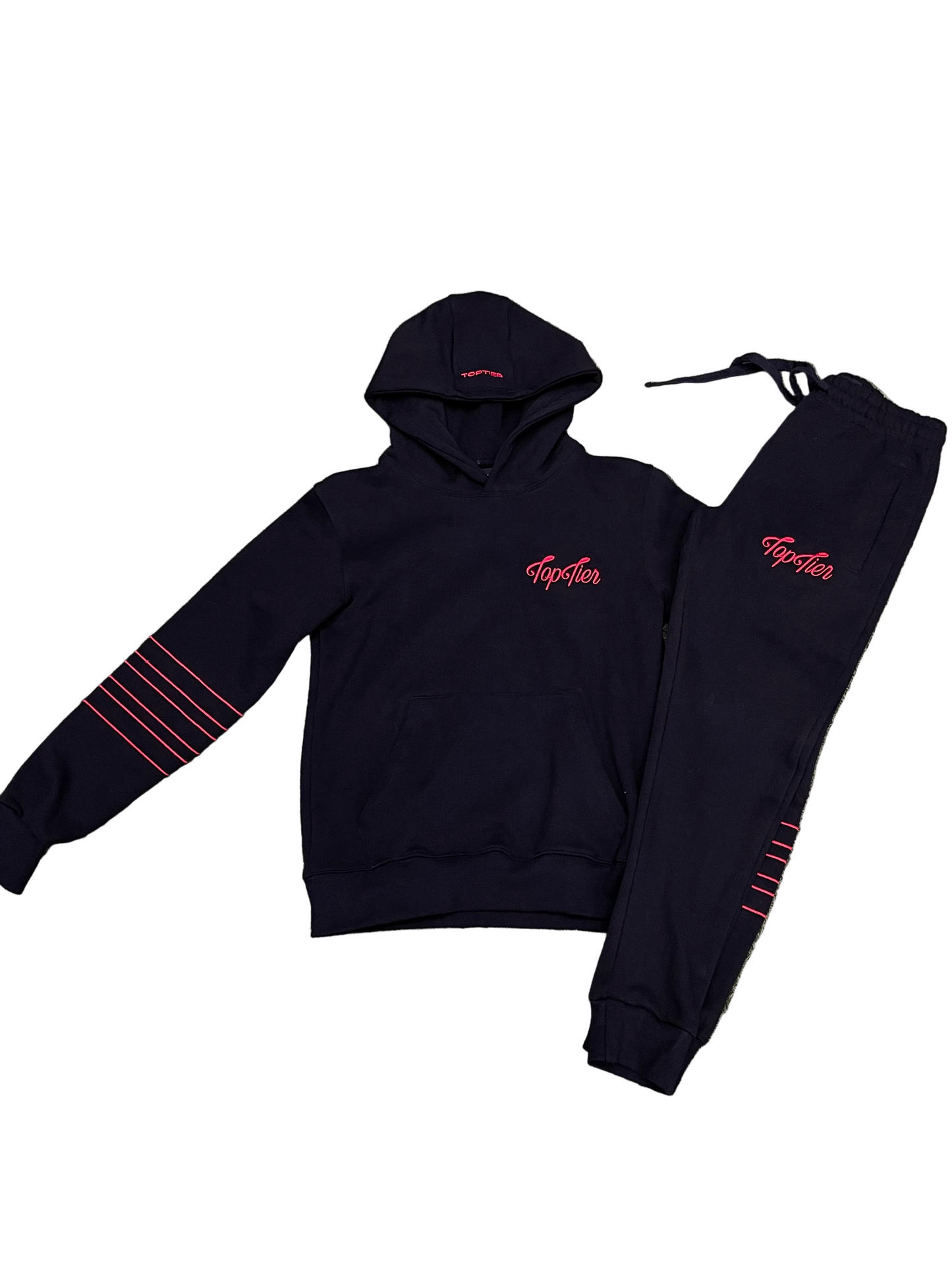 Top Tier Sweatsuit Black/Red