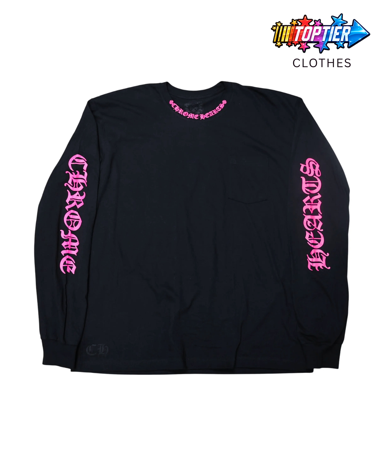 Chrome Hearts Longsleeve Pocket Crew Hot Pink