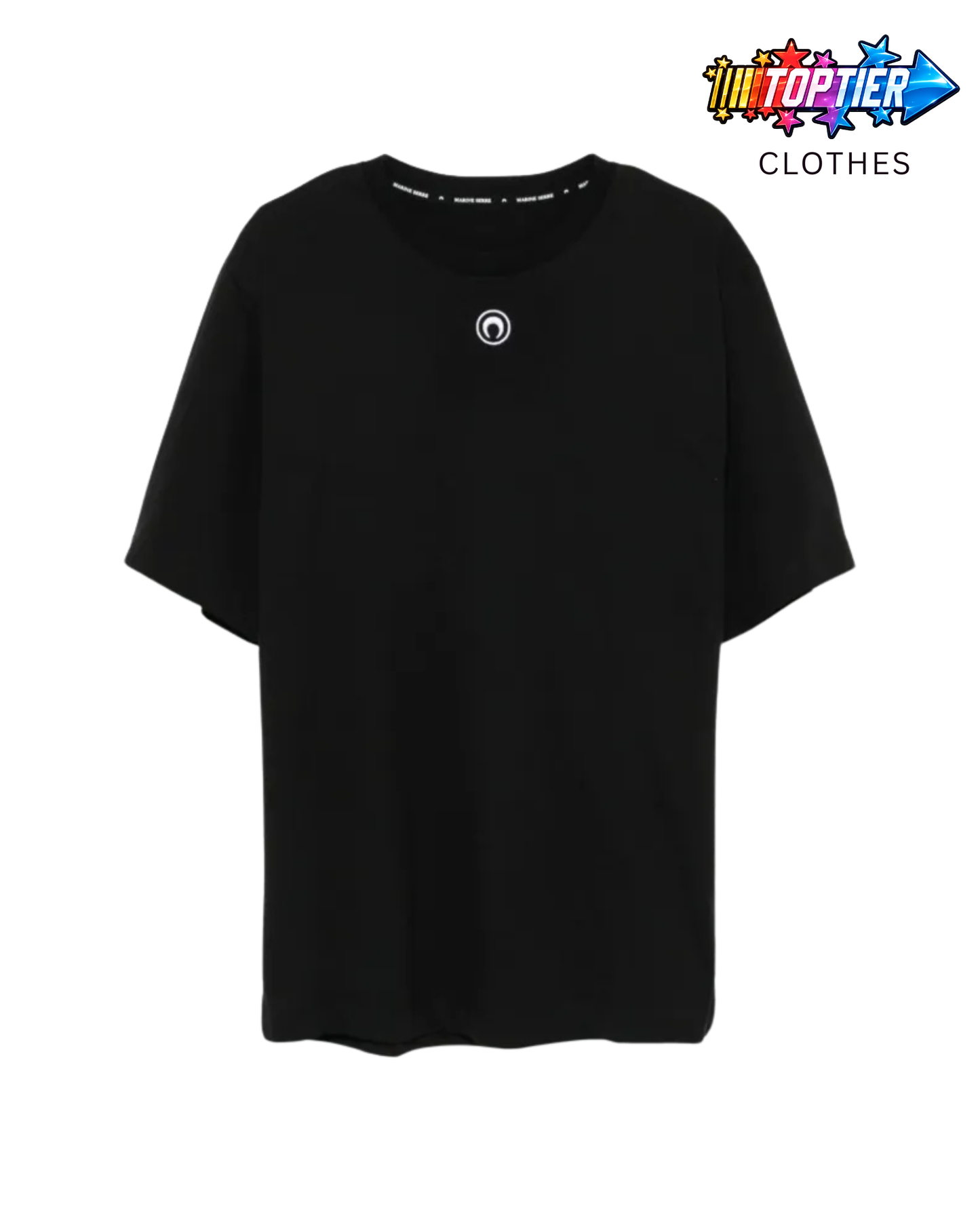 Marine Serre Moon Logo Black Tee