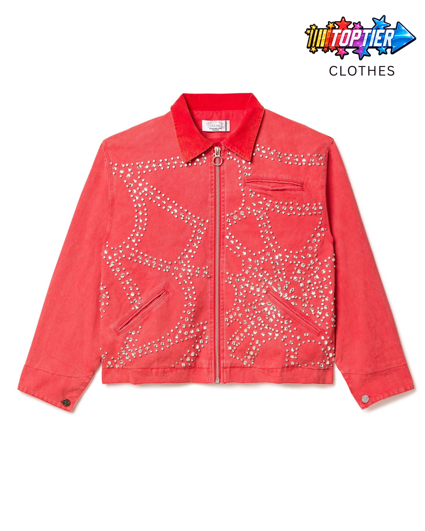 Vale Forever Red Crystal Work Jacket