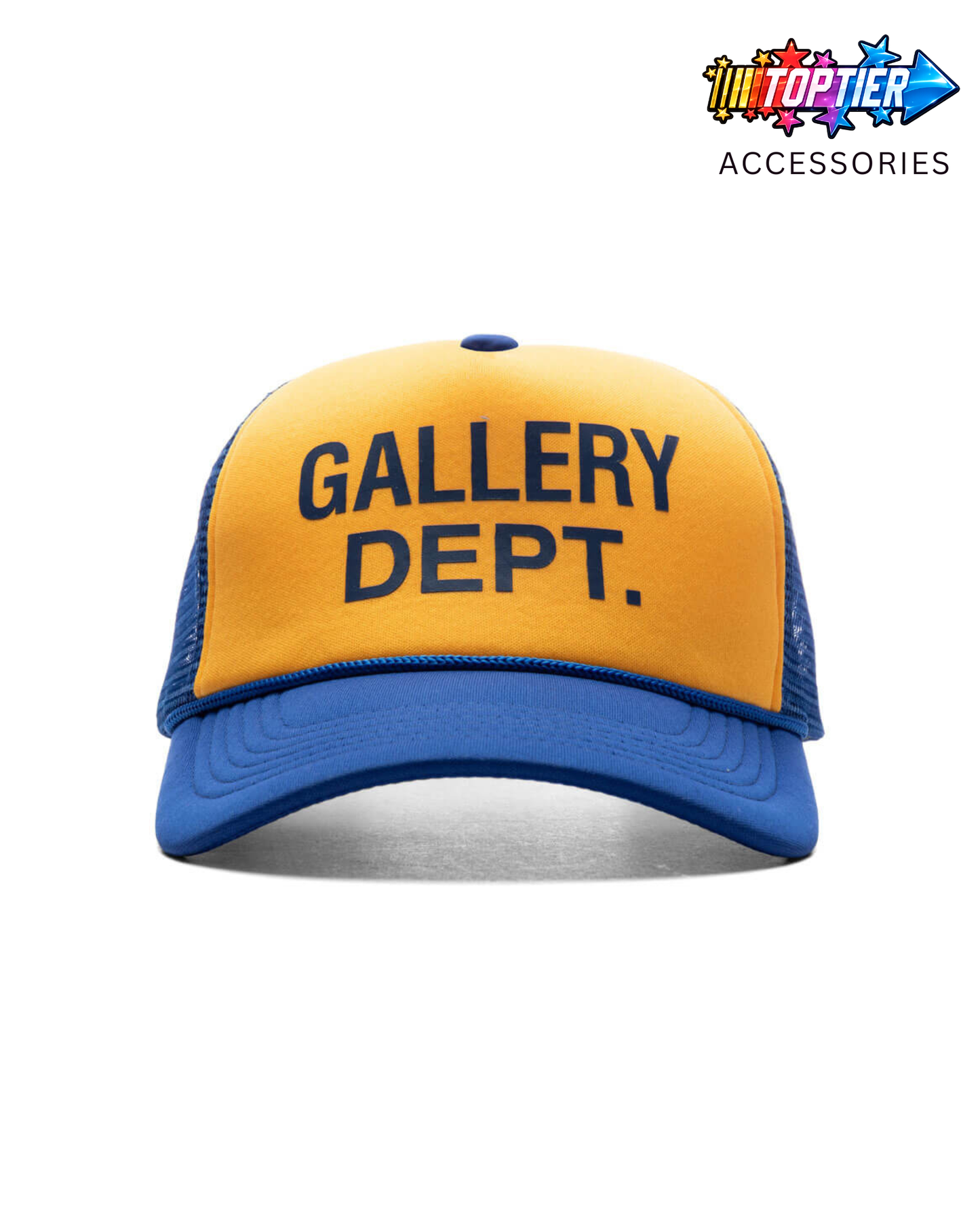 Gallery Dept. Logo Trucker Hat "Blue/Yellow"