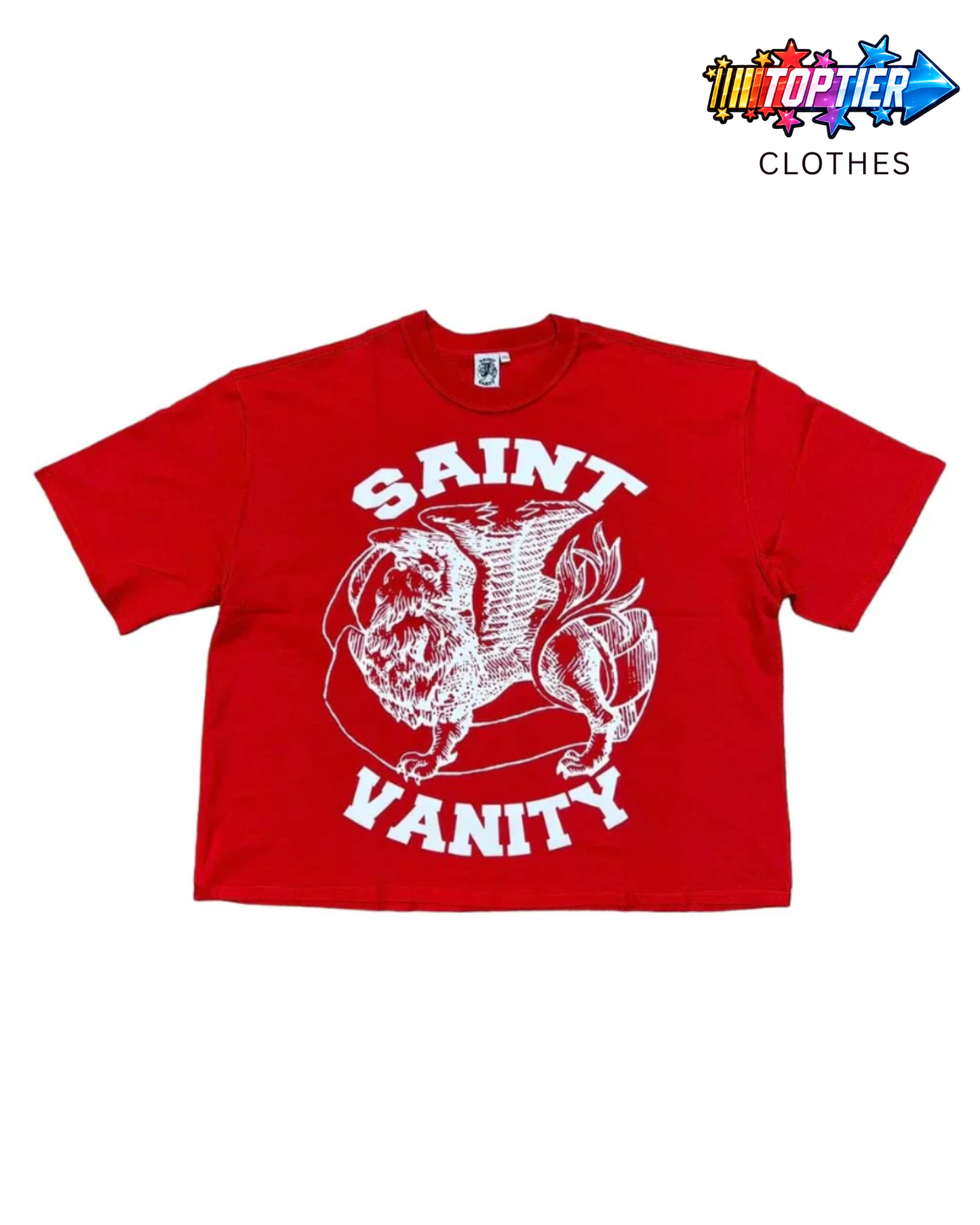 Saint Vanity Griffin Tee Red/White