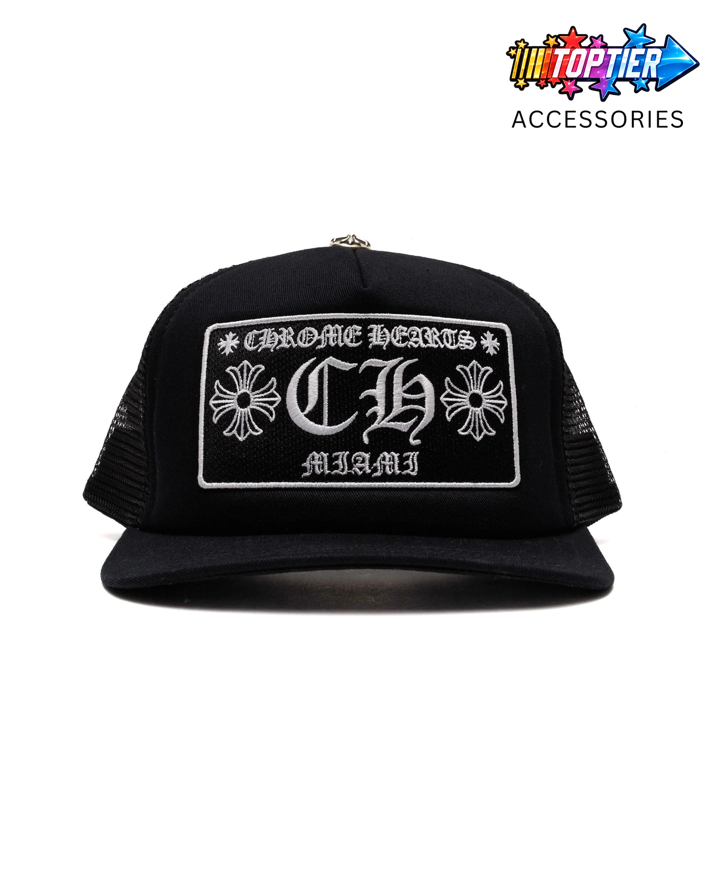 Chrome Hearts Miami Exclusive Trucker Hat Black - US