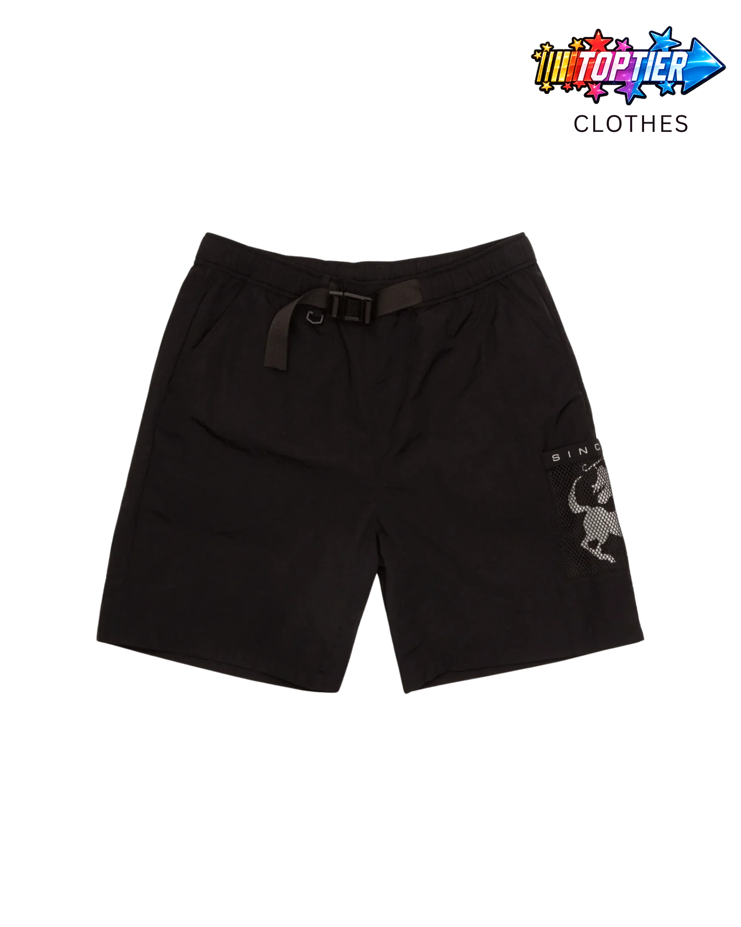 Sinclair Mesh Pocket Short Black