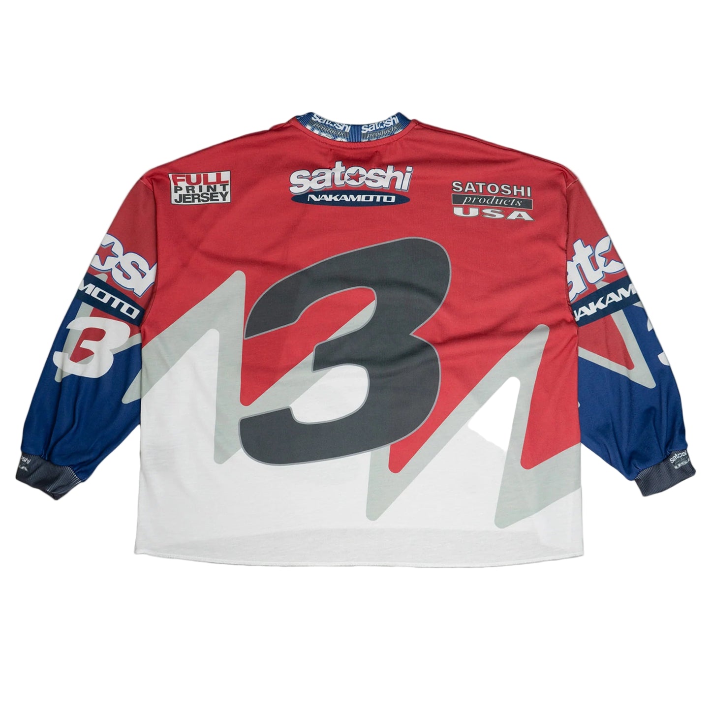 Satoshi Nakamoto Red Speedway L/S Jersey