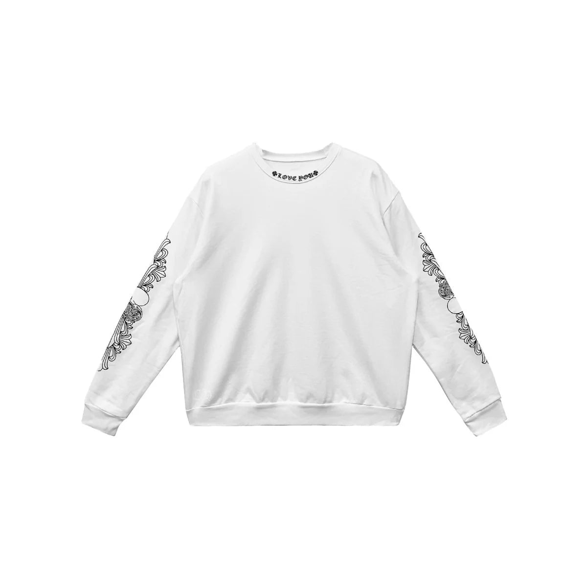 chrome hearts LOVE YOU CREW SWEATSHIRT chrome hearts LOVE YOU CREW SWEATSHIRT