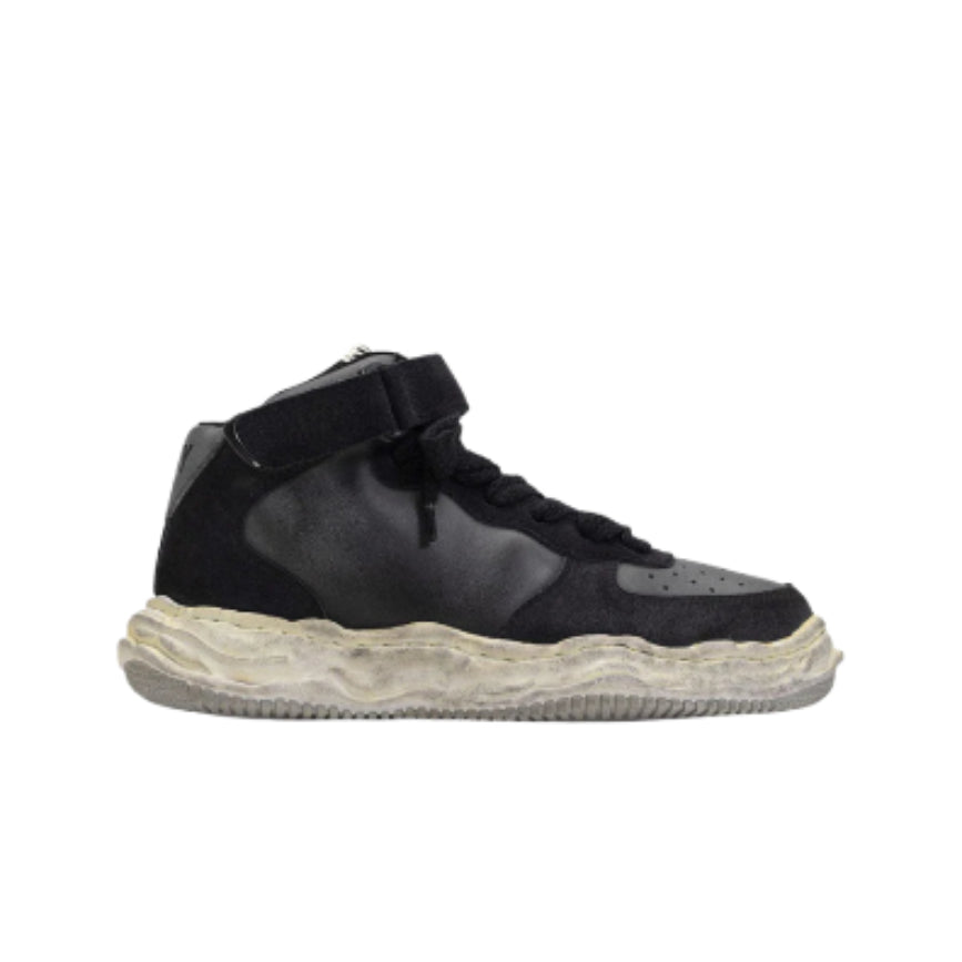 Maison Mihara Yasuhiro Wayne High OG Sole Leather Black High Sneaker