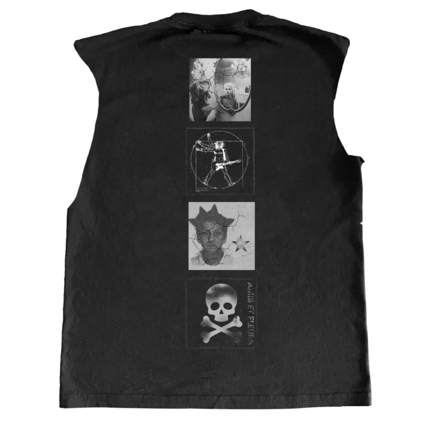 Amis et Fleurs "Rock et Amis" Cutoff Tee