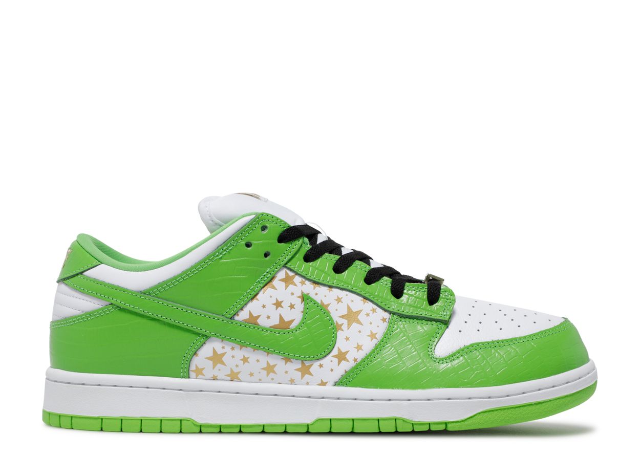 Nike SB Dunk Low "Supreme Stars Mean Green" (Mens)