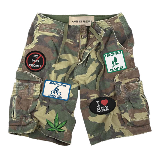 Amis et Fleurs "Camp Snoopy" Cargo Shorts