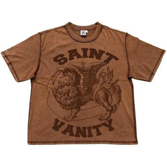 Saint Vanity Brown Griffin Tee