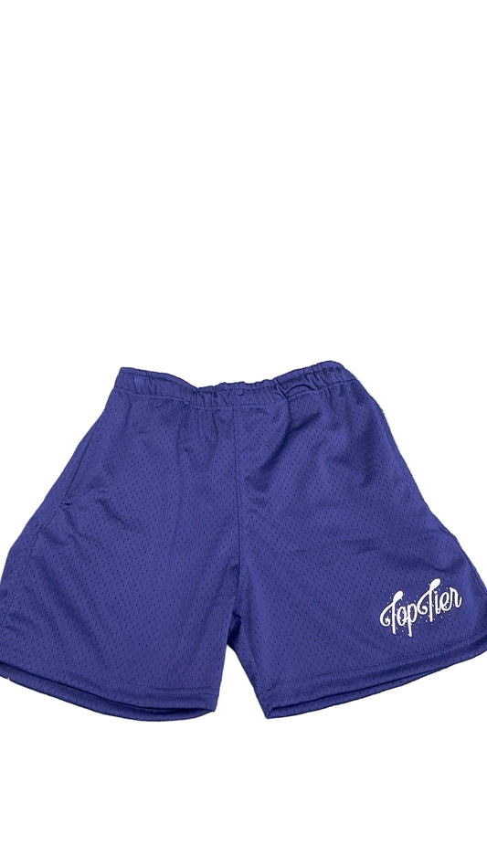 Top Tier Mesh Shorts Navy/White