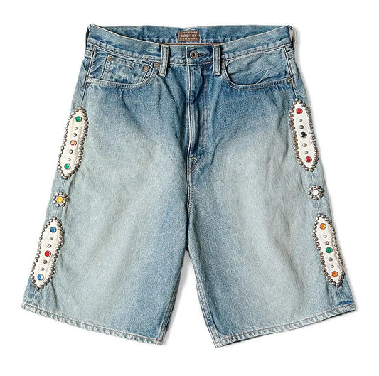 Kapital 14oz Denim Shorts (Studs Remake)