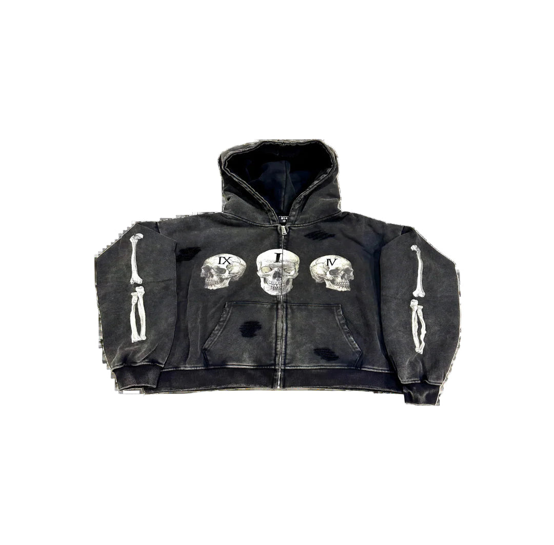 Floor914 Skull Zip Up