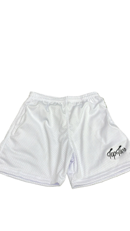 Top Tier Mesh Shorts White/Black