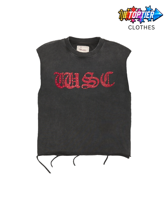 WSC Off-Black  / Red Diamond Logo Sleeveless Tee