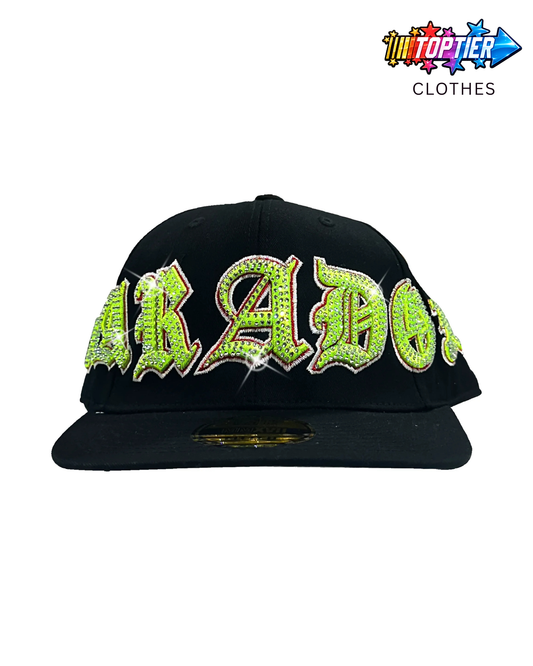 Paradox Labs Old Varsity Fitted Cap (Black / Green)
