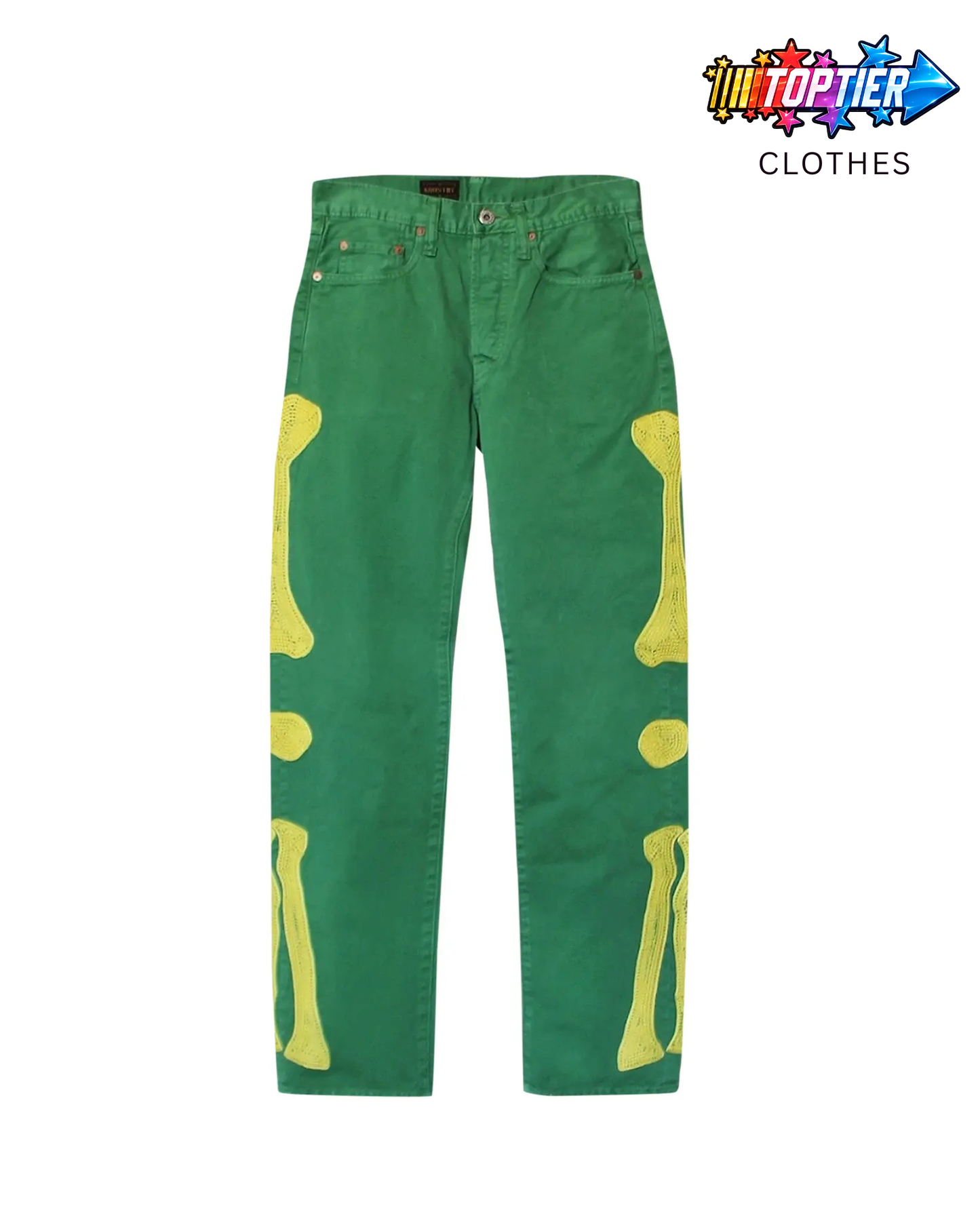 Kapital Green Bone Denim Pants