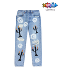 Denim Tears x Virgil Abloh "Message in a Tear" Printed Jeans