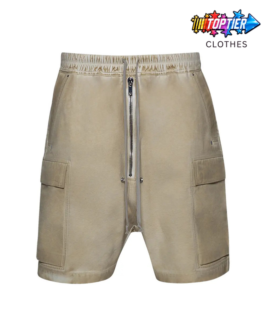 Rick Owens Cargobela Parchment Shorts
