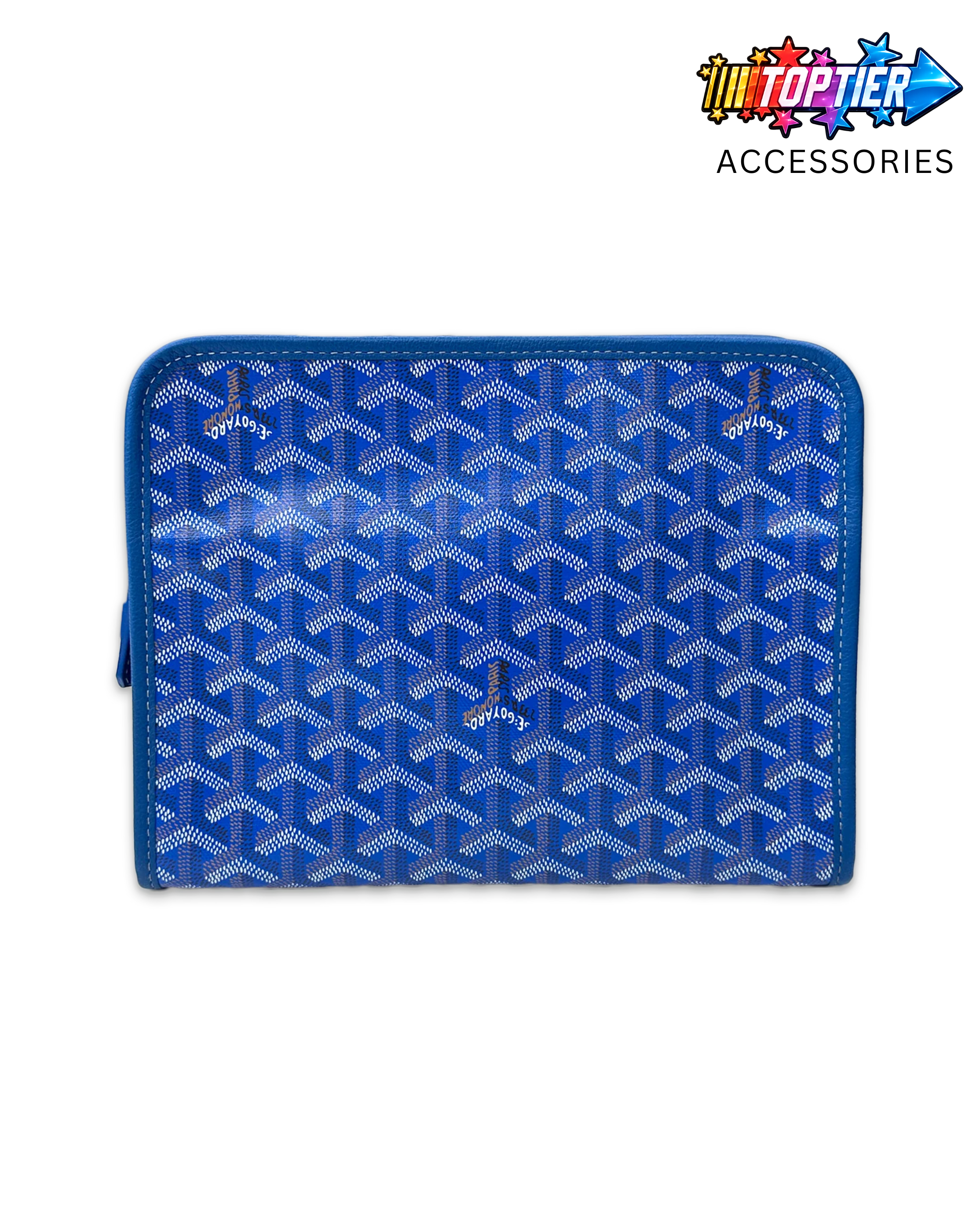 Goyard Goyardine Jouvence Toiletry Pouch Sky Blue