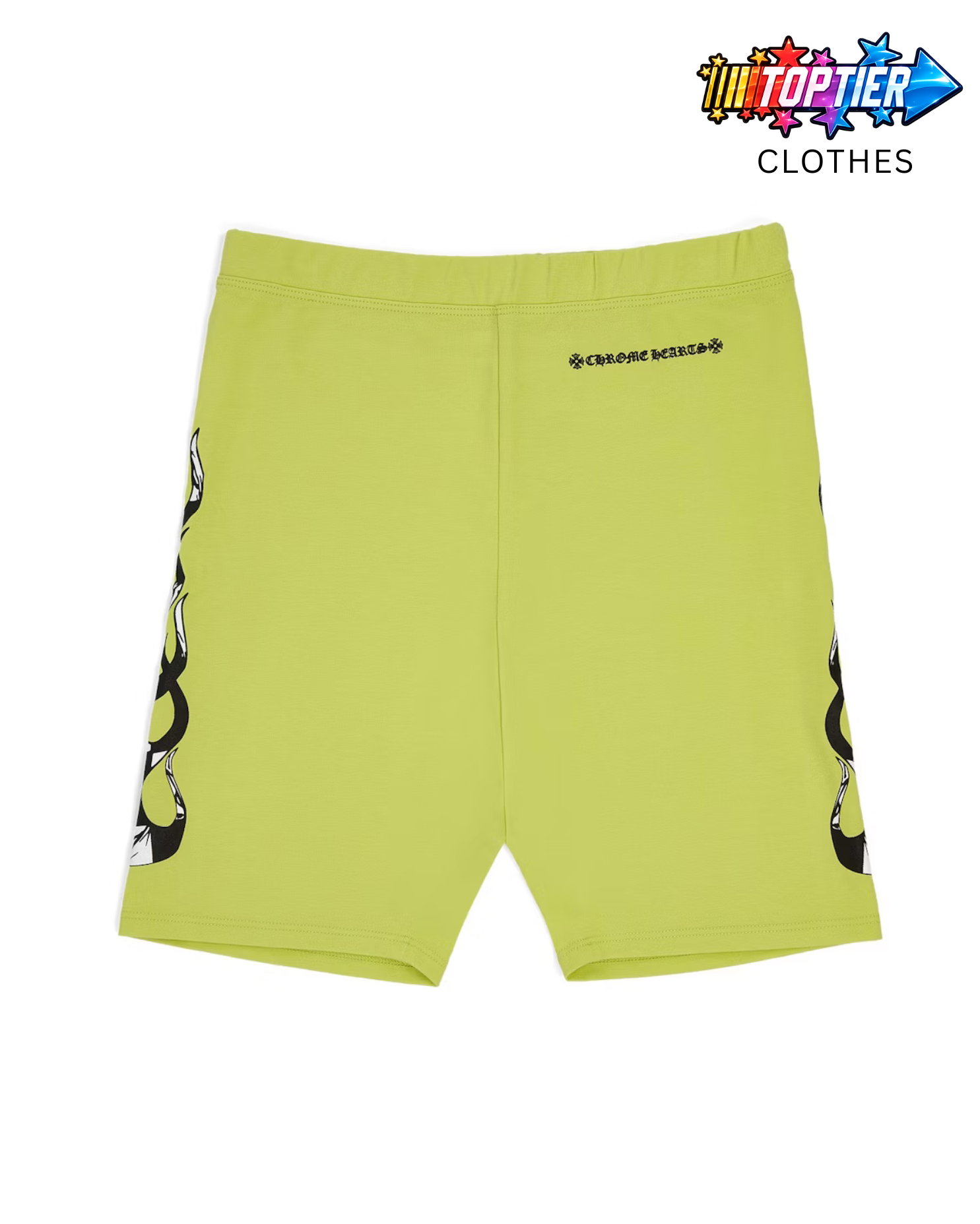 Chrome Hearts 99 Eyes Bike Short Acidick Green Womens