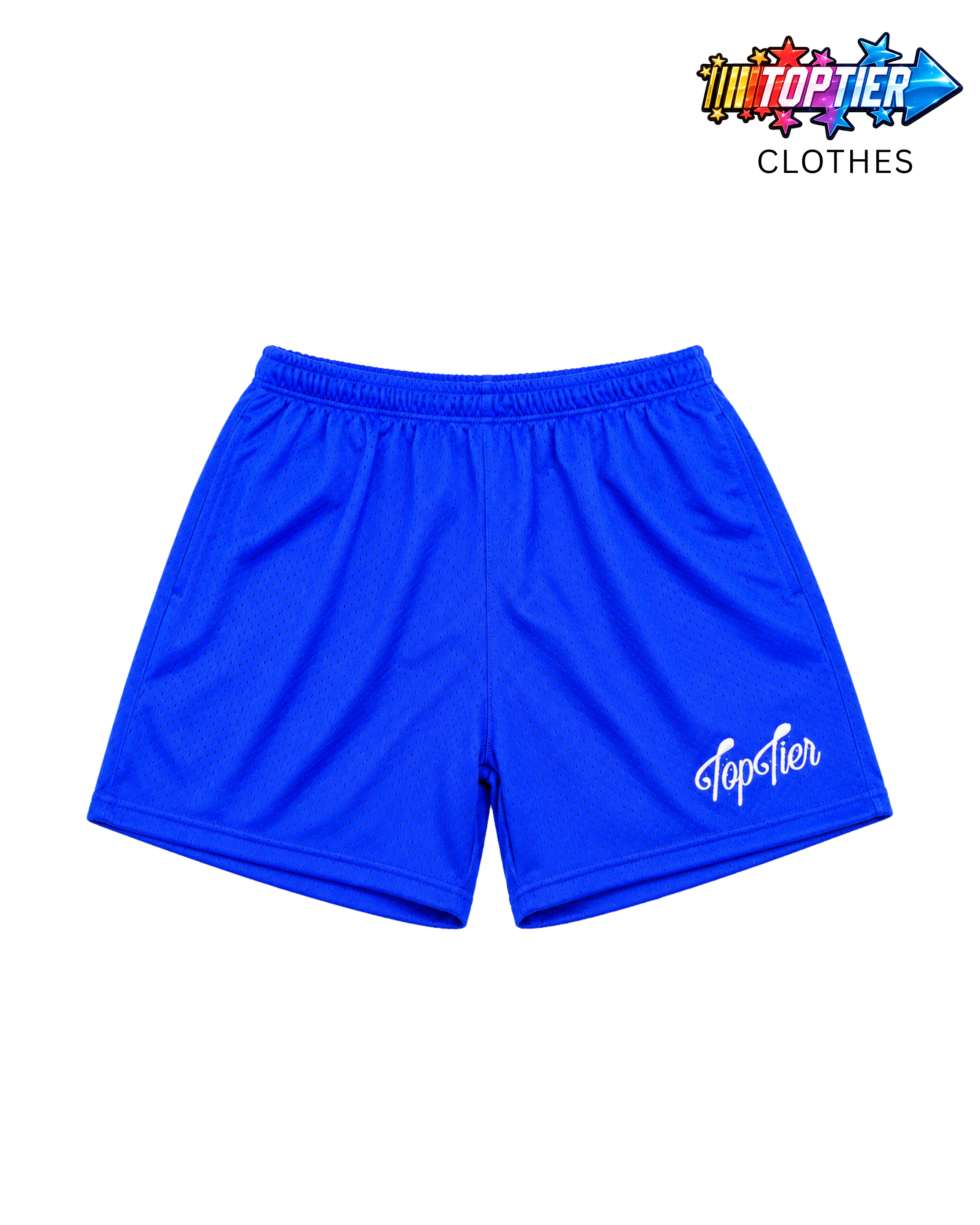 Top Tier Mesh Shorts Royal/White