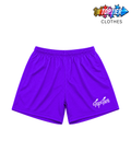 Top Tier Mesh Shorts Purple/White