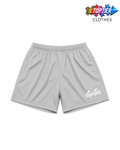 Top Tier Mesh Shorts Light Grey/White