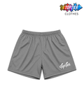 Top Tier Mesh Shorts Heather Grey/White