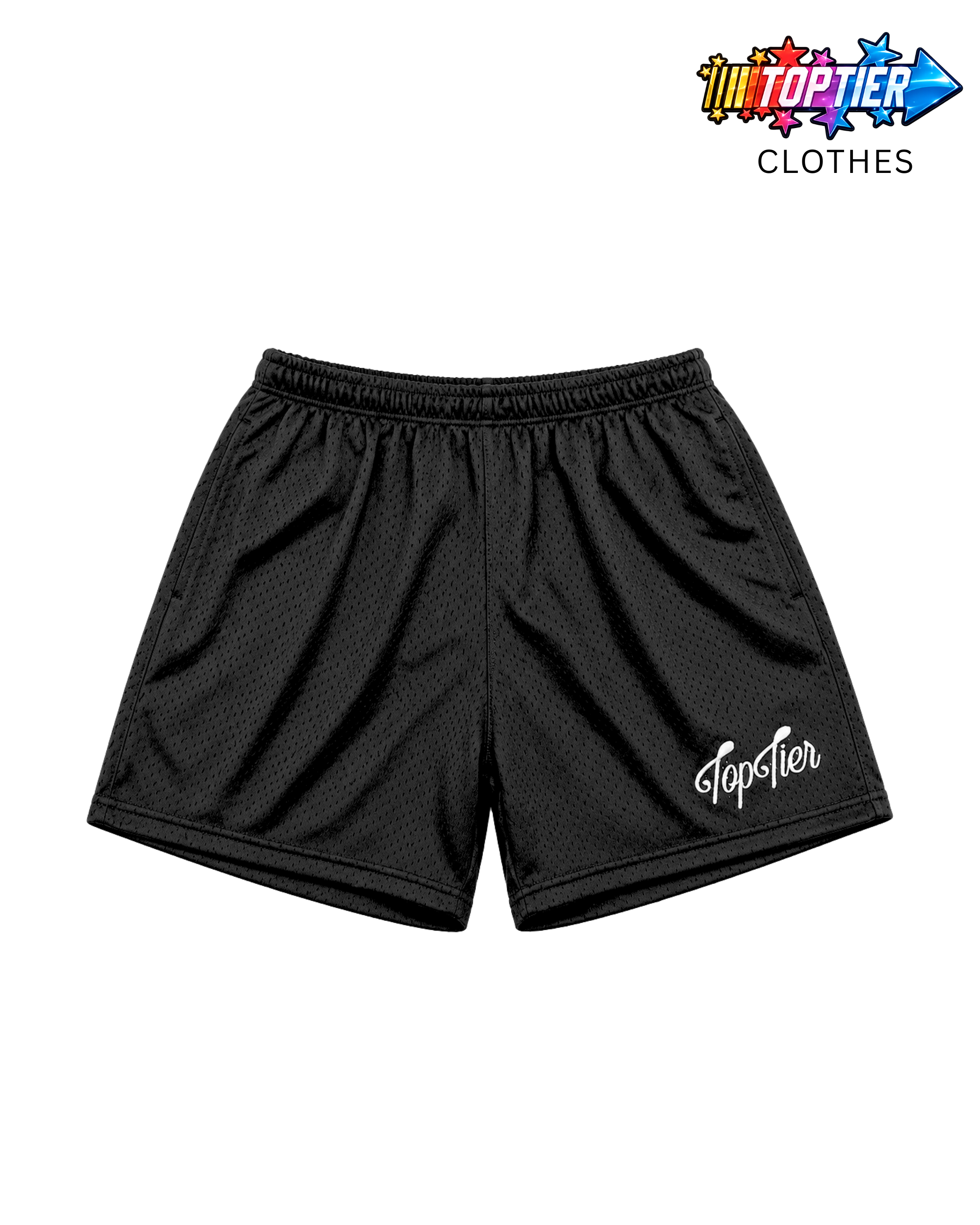 Top Tier Mesh Shorts Black/White