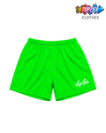 Top Tier Mesh Shorts Neon Green/White