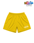 Top Tier Mesh Shorts Yellow/White