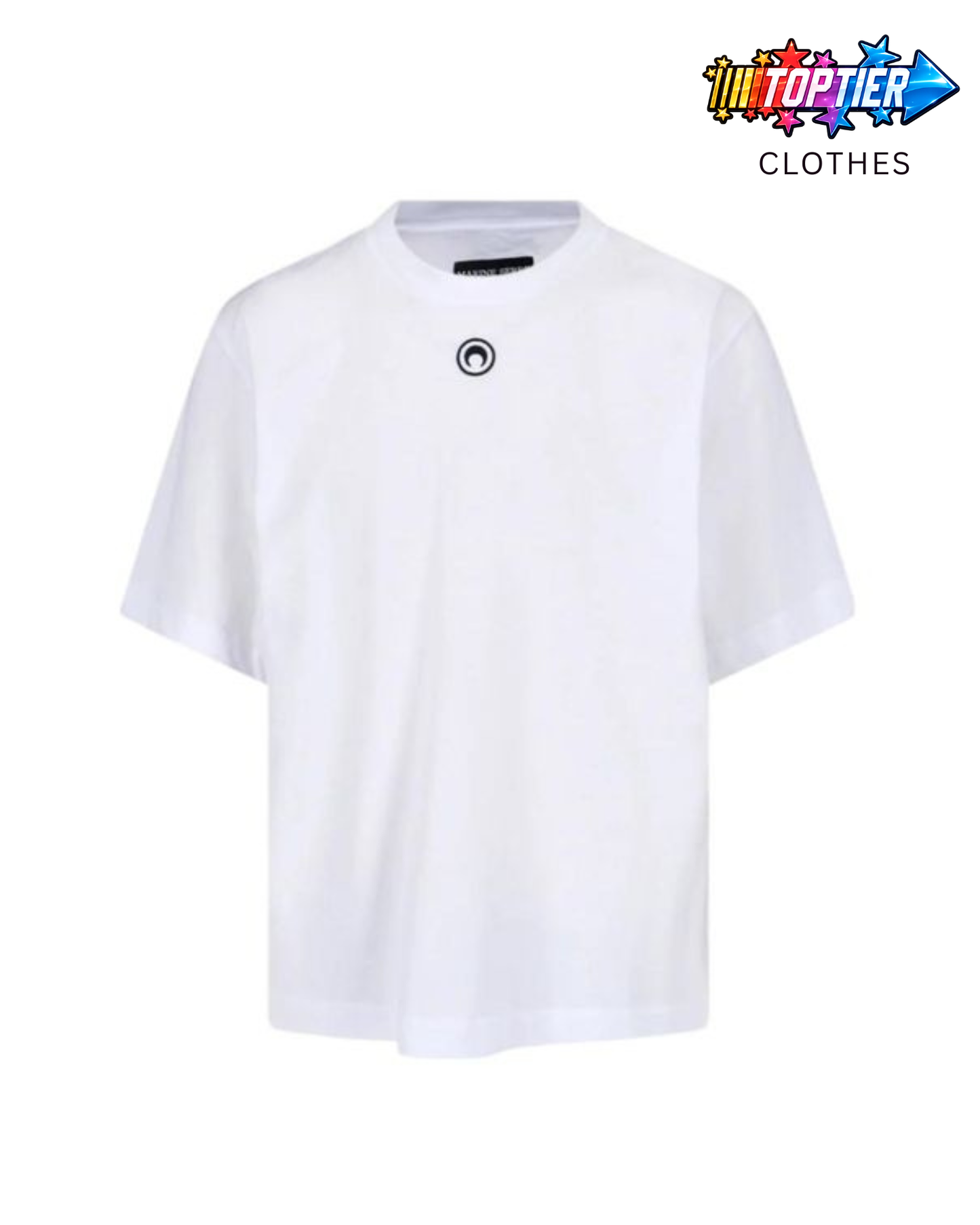 Marine Serre White Moon Logo Tee