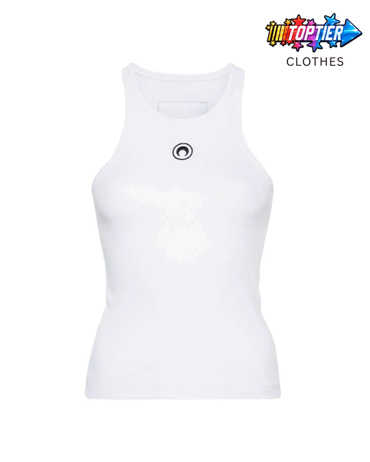Marine Serre Moon Tank - White