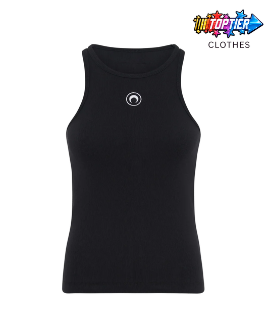 Marine Serre Moon Tank Top - Black
