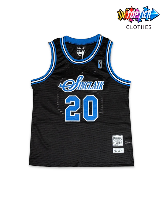 Sinclair Mesh Basketball Jersey Tank Top Blue