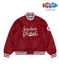 Sinclair Script Satin Jacket Maroon
