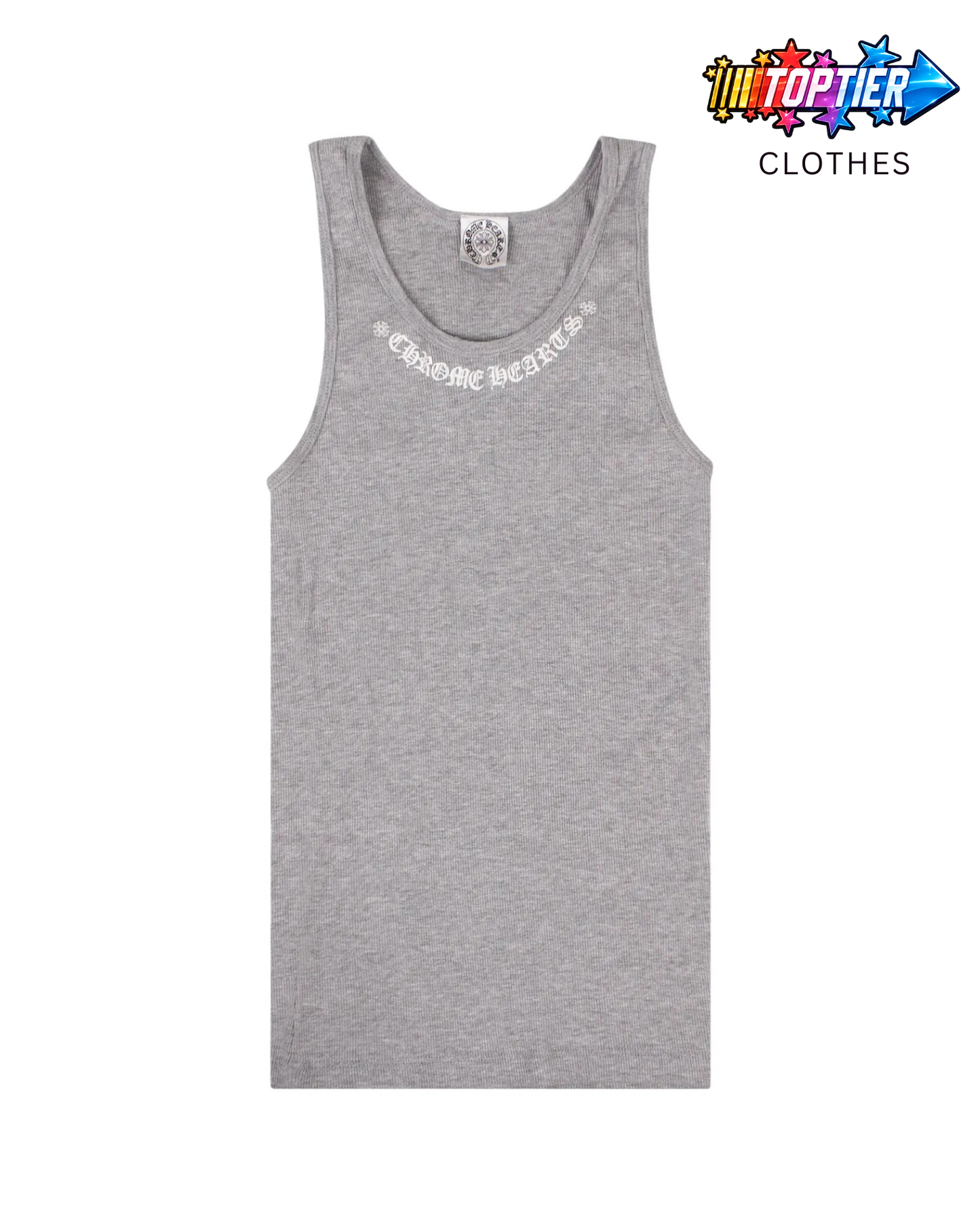 Chrome Hearts Grey Stretch Tank Top