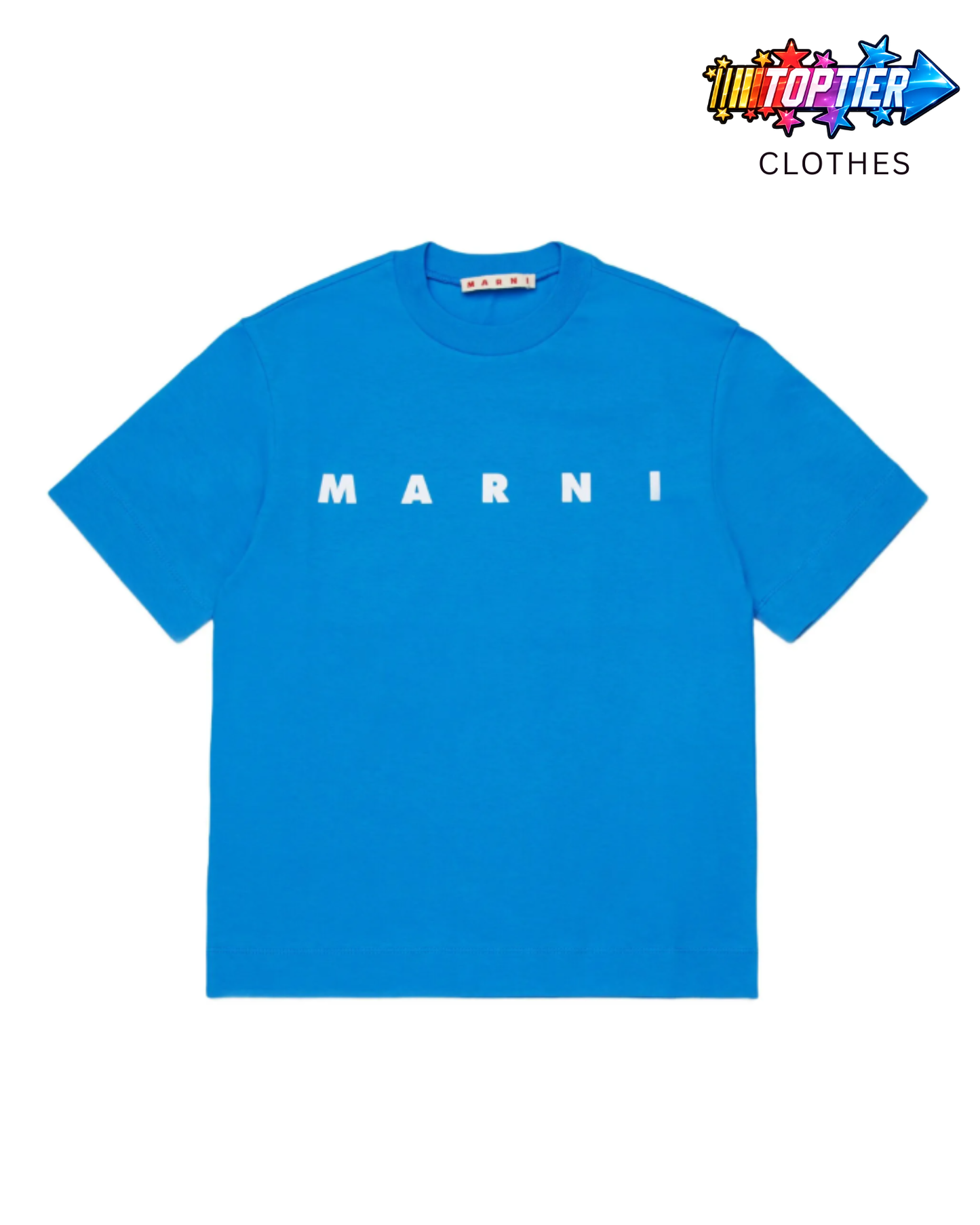 Marni Blue / White Logo Tee