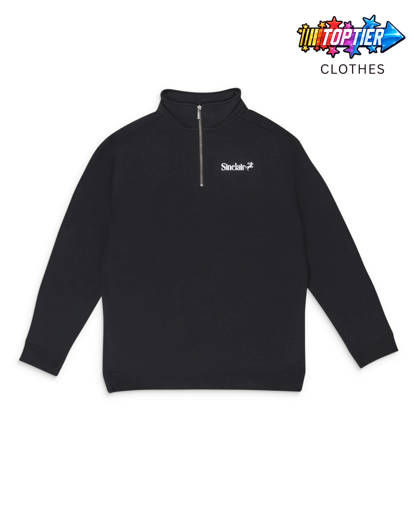 Sinclair Quarterzip Black Sweatshirt