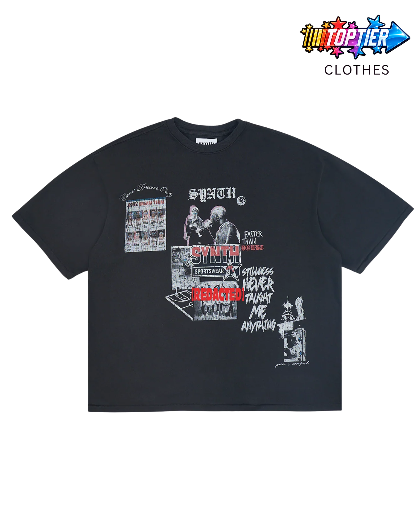 Synth Black "Podium" Tee