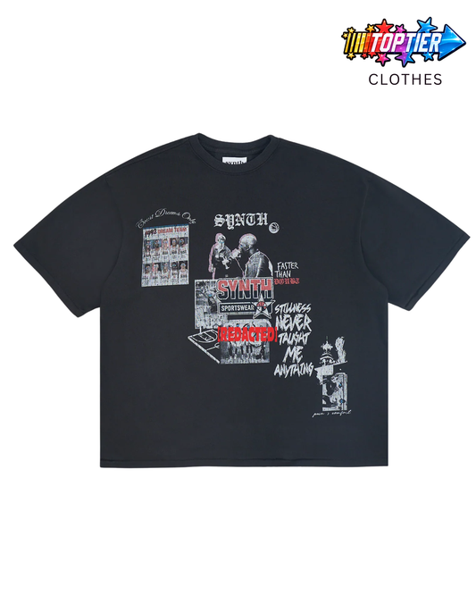 Synth Black "Podium" Tee