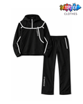 Skii Wrld Black Rain Tracksuit Set