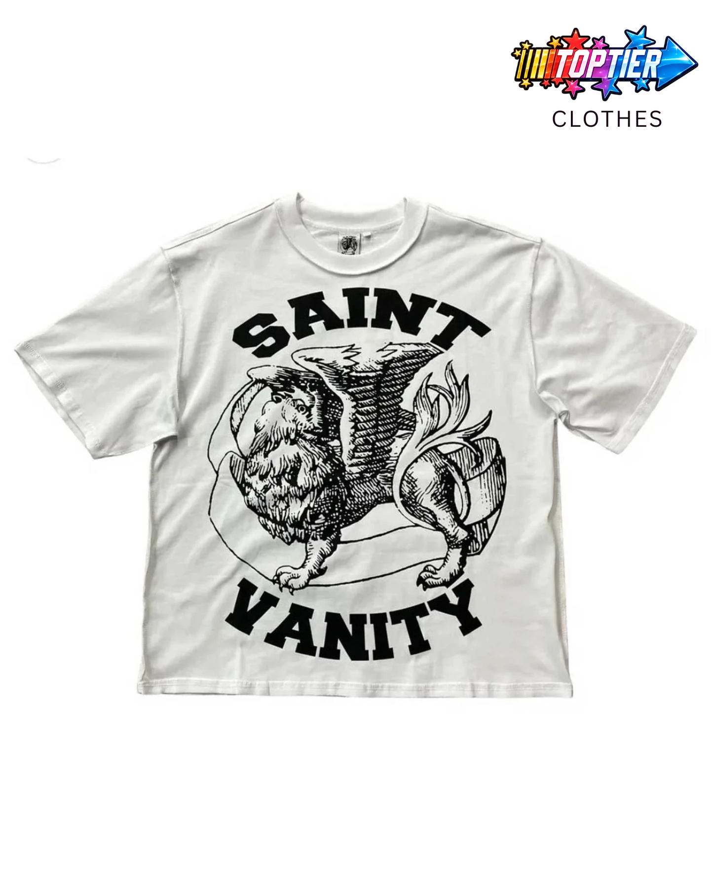 Saint Vanity Griffin Tee White/Black