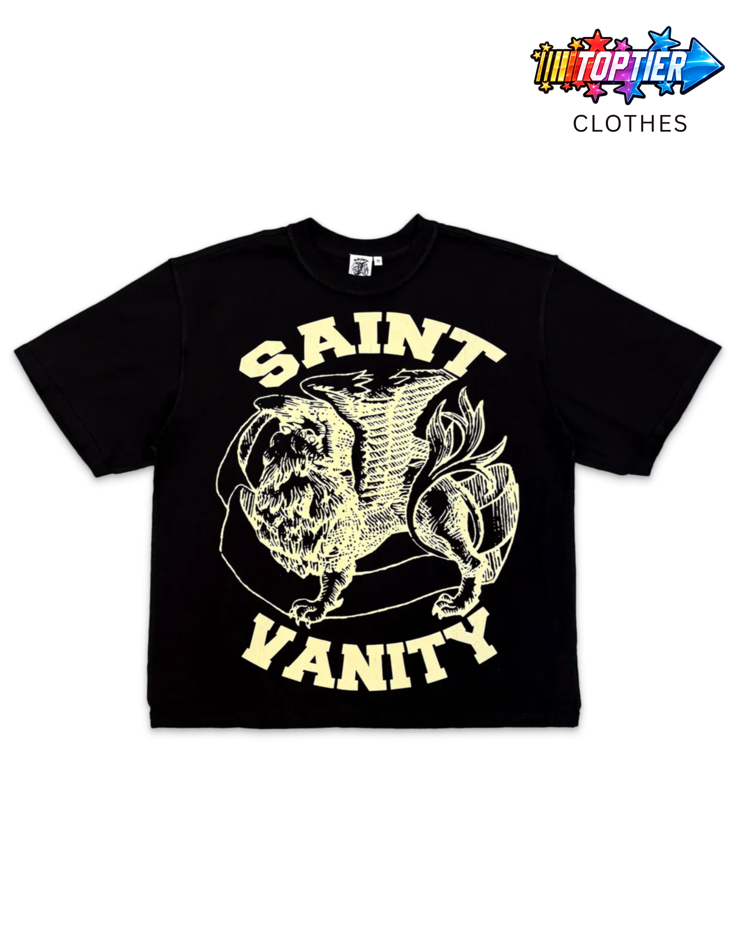 Saint Vanity Griffin Tee Black/Cream
