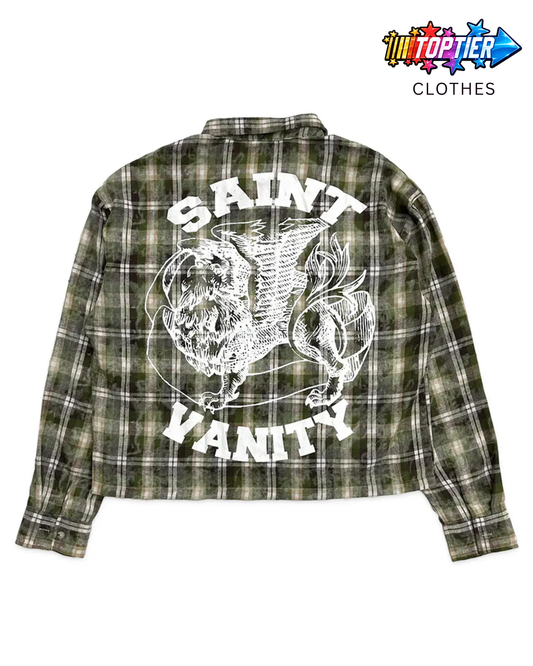 Saint Vanity Flannel Green/Brown